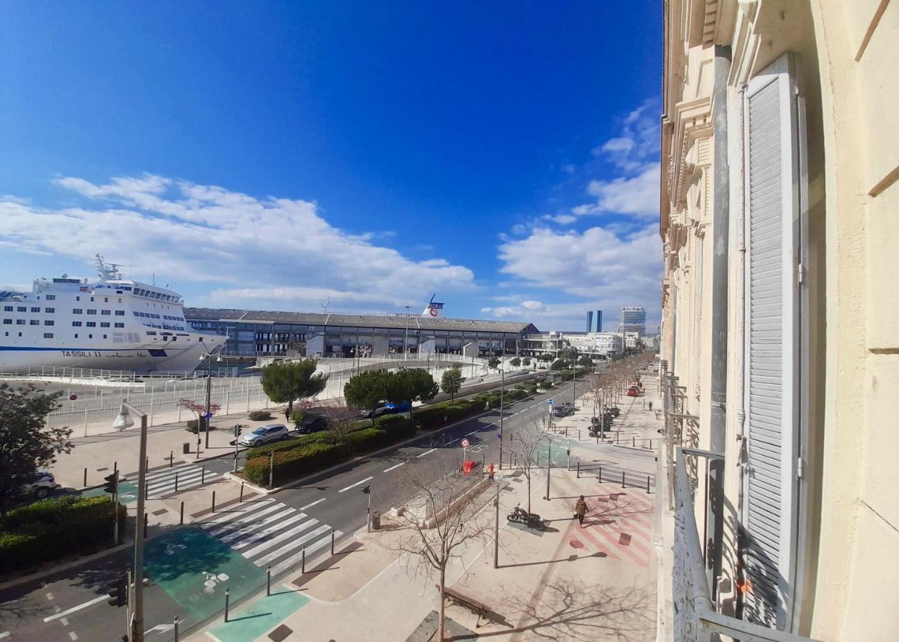 Spacieux Et Lumineux Appartement Vue Mer Joliette Marseille Exterior photo